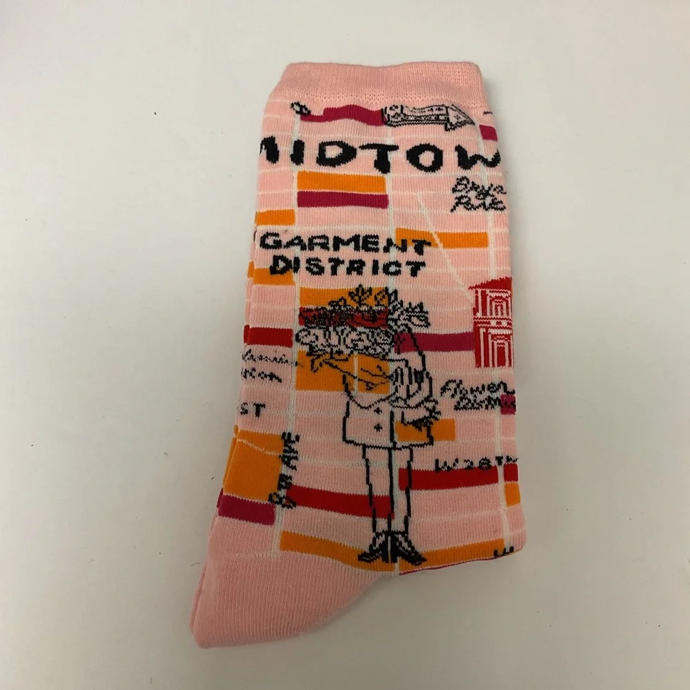KATE SPADE HEAD OVER HEELS NEW YORK CITY COTTON SOCKS OS NWOT